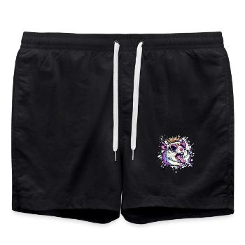 Hamster Drôle - Short de bain - noir - Devant - AI Model Male 185 light (185cm)