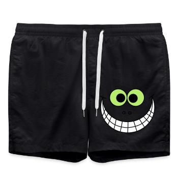 Grand sourire - Short de bain - noir - Devant - AI Model Male 185 light (185cm)