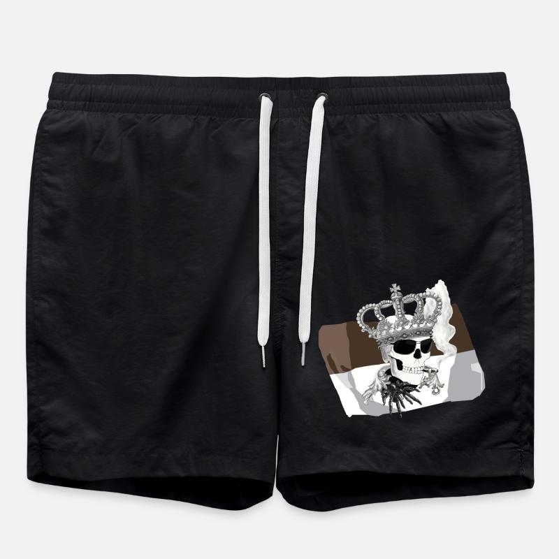 Fanshirt - Badeshorts - Schwarz