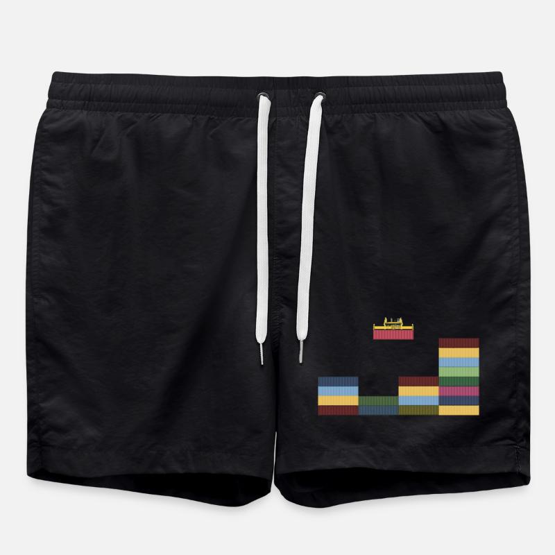 Container - Badeshorts - Schwarz