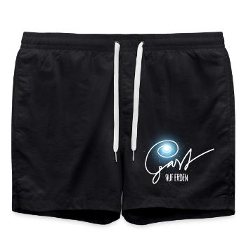 Gast auf Erden - Badeshorts - Schwarz - Vorne - AI Model Male 185 light (185cm)