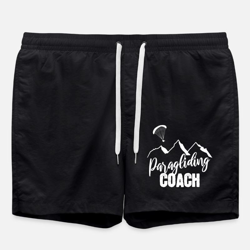 Paragliding coach - Swim Trunks - black