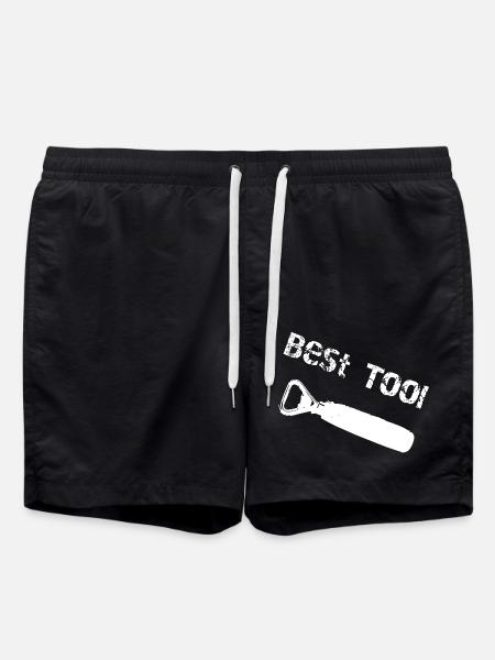 Bottle Opener Best Tool - Swim Trunks - black