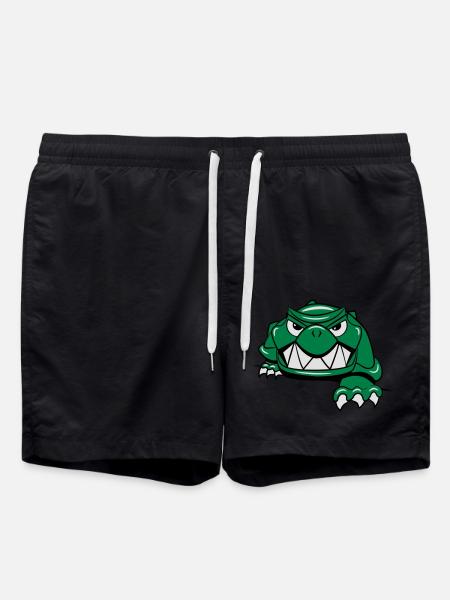 Turtle horror - Swim Trunks - black