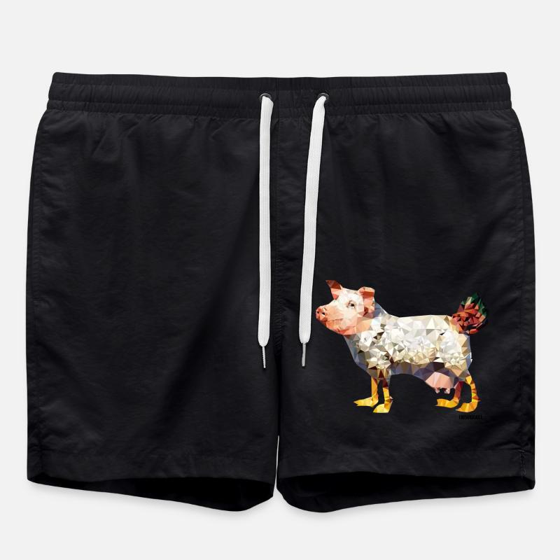 Eierlegende Wollmilchsau - Badeshorts - Schwarz
