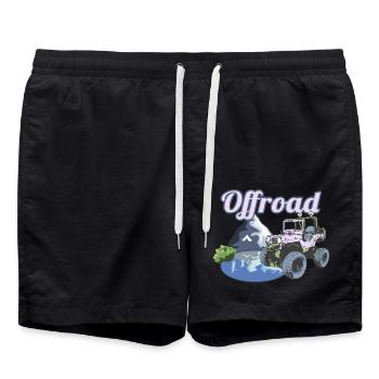 Offroad - Badeshorts - Schwarz - Vorne - AI Model Male 185 light (185cm)