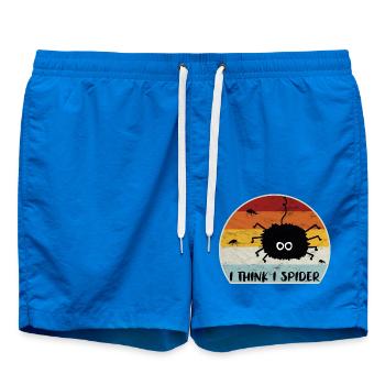 I Think I Spider Retro - Swim Trunks - cobalt blue - Front