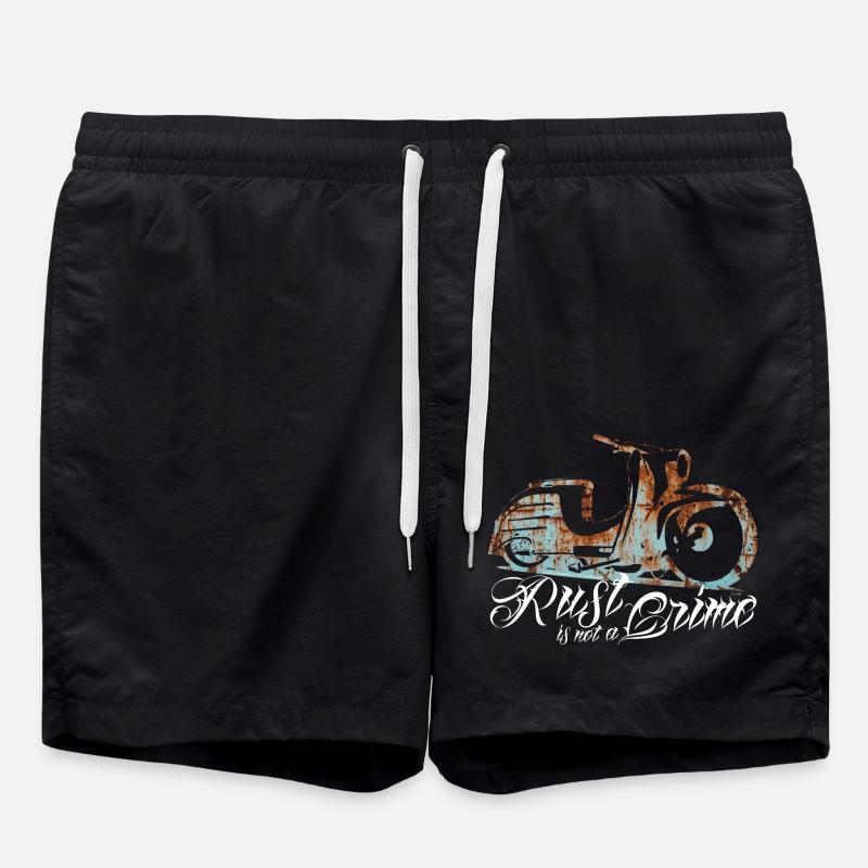 Simson Schwalbe KR51 - Rust is not a Crime - Badeshorts - Schwarz