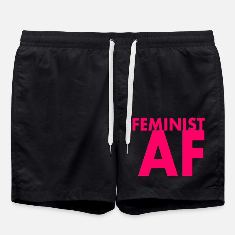 Feminist af - Swim Trunks - black