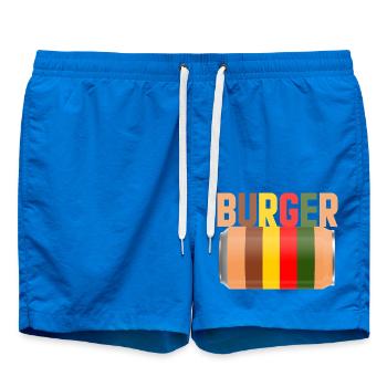 burger fast food - Short de bain - cobalt blue - Devant