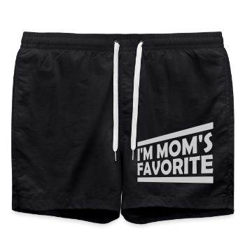 I m mom s - Badeshorts - Schwarz - Vorne - AI Model Male 185 light (185cm)