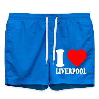 I love liverpool - Swim Trunks - cobalt blue - Front