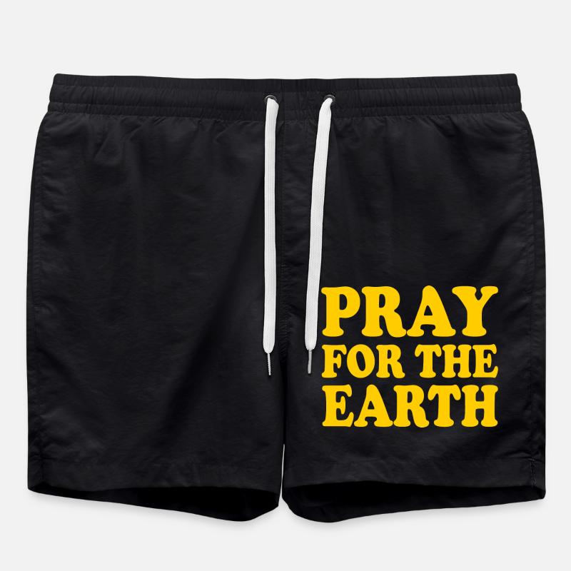 Pray for the earth - Short de bain - noir