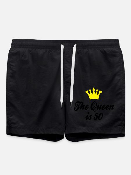 50th birthday - Swim Trunks - black