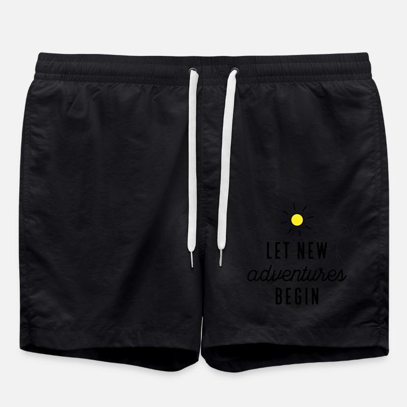 Adventure or new beginning - Swim Trunks - black