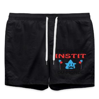 MEILLEUR INSTIT DU MONDE - Short de bain - noir - Devant - AI Model Male 185 light (185cm)