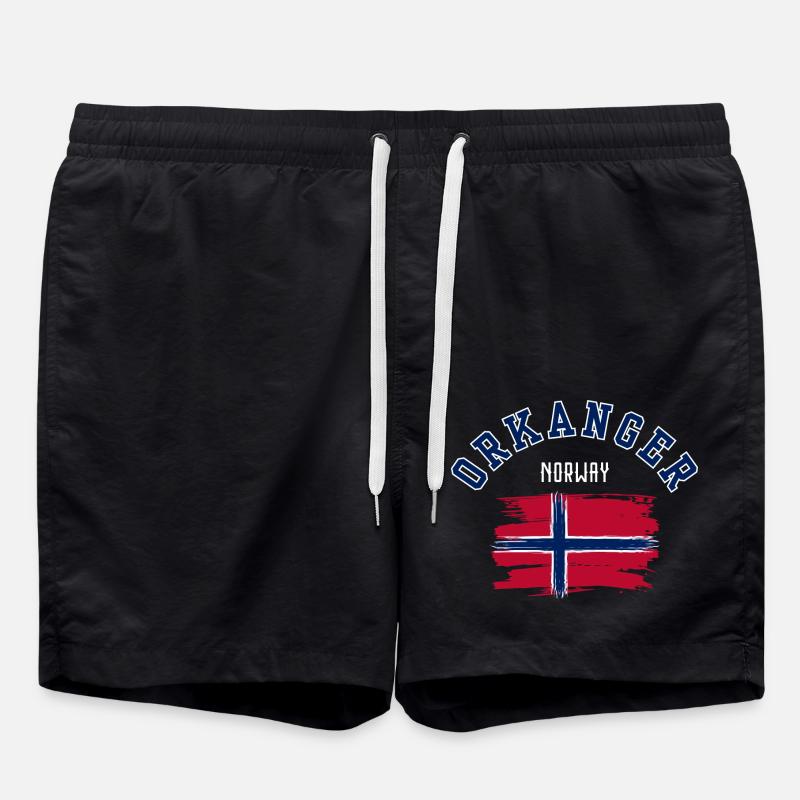 Orkanger, Norvège - Short de bain - noir