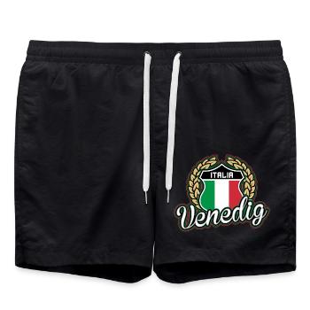 Venise - Short de bain - noir - Devant - AI Model Male 185 light (185cm)