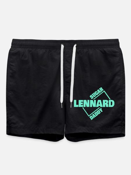 Gift for Lennard - Swim Trunks - black