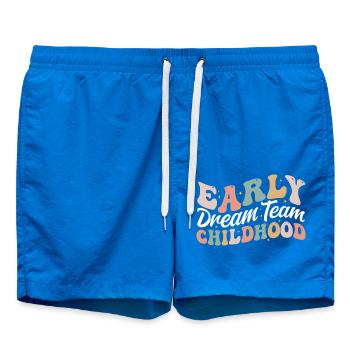 Early Childhood Dream Team Daycare Educator Crew - Swim Trunks - cobalt blue - Front