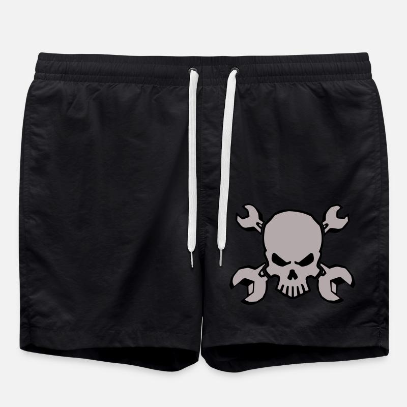 TOOLSKULL - 2C - Swim Trunks - black