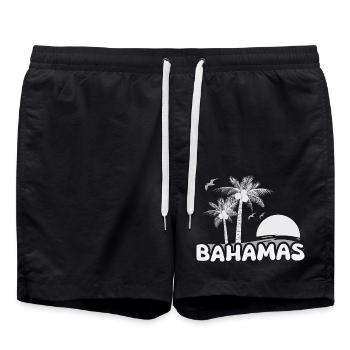 Plage des Bahamas - Short de bain - noir - Devant - AI Model Male 185 light (185cm)