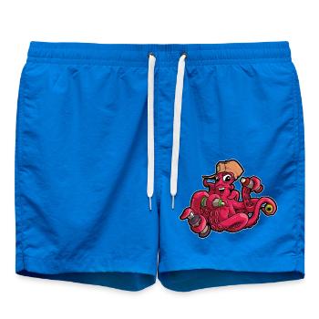 Graffiti Character 🐙 Krake für Kids und Jugend - Badeshorts - Cobalt blue - Vorne