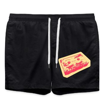 Enfants des années 90 - petit MC en or gratuit - Short de bain - noir - Devant - AI Model Male 185 light (185cm)