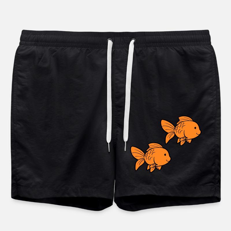 Poisson Poisson Rouge - Short de bain - noir