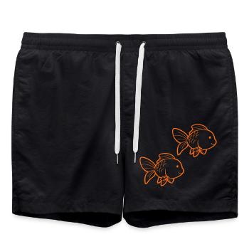 Goldfish - Swim Trunks - black - Front - AI Model Male 185 light (185cm)