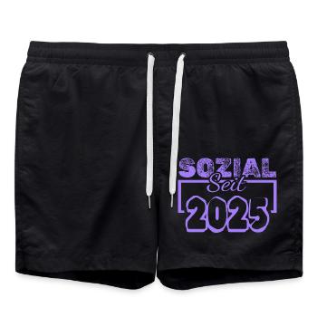 2025 - Short de bain - noir - Devant - AI Model Male 185 light (185cm)