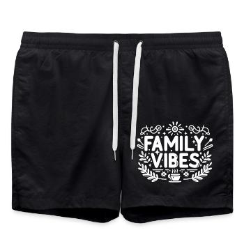 Ambiance familiale - Short de bain - noir - Devant - AI Model Male 185 light (185cm)