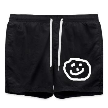 Happy - Badeshorts - Schwarz - Vorne - AI Model Male 185 light (185cm)