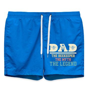Dad The Beekeeper The Myth The Legend Beekeeping A - Badeshorts - Cobalt blue - Vorne