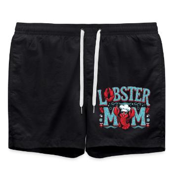 Lobster Mom 6 - Badeshorts - Schwarz - Vorne - AI Model Male 185 light (185cm)