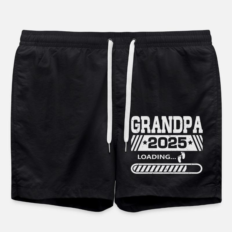 Grandpa 2025 loading - Swim Trunks - black