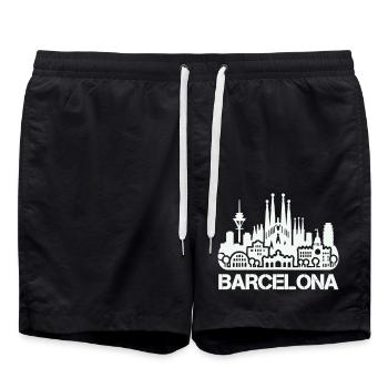 Horizon de Barcelone - Short de bain - noir - Devant - AI Model Male 185 light (185cm)