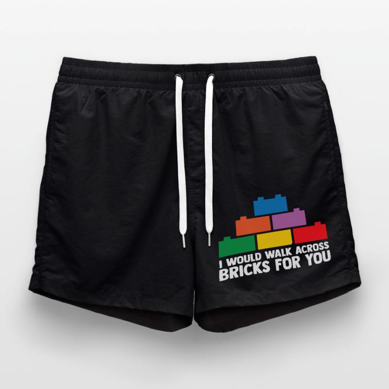 Constructeur de briques Jouets Blocs Blocs de serrage Briques Short de bain