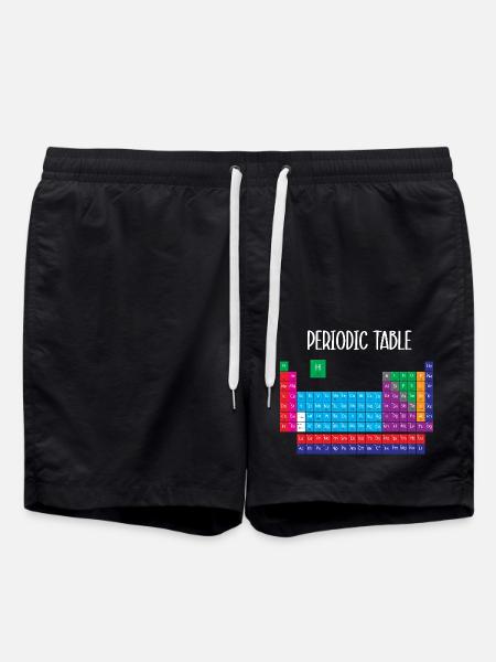 Periodic table - Swim Trunks - black