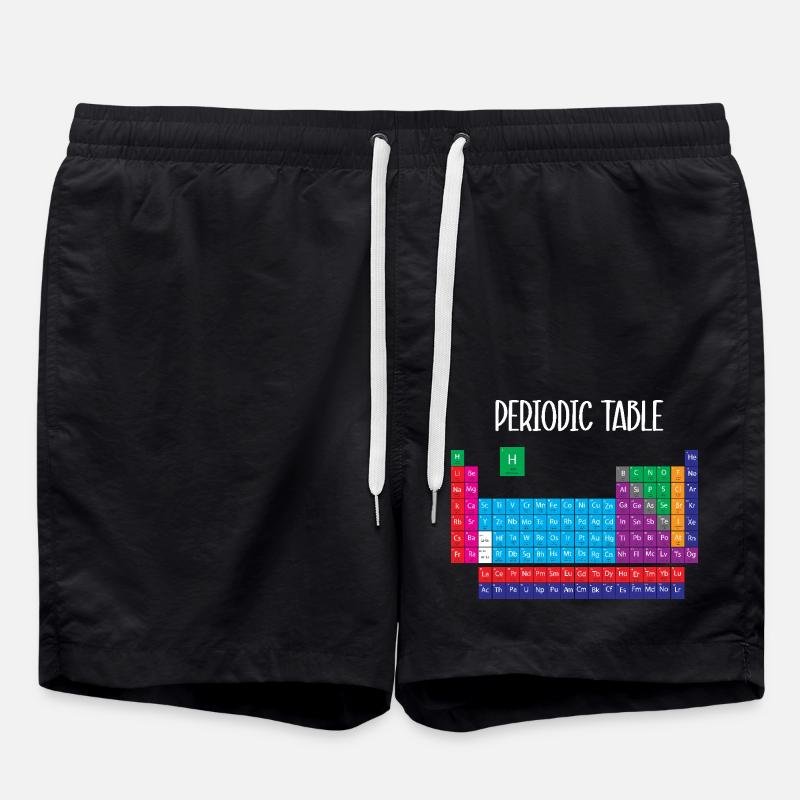 Periodensystem - Badeshorts - Schwarz
