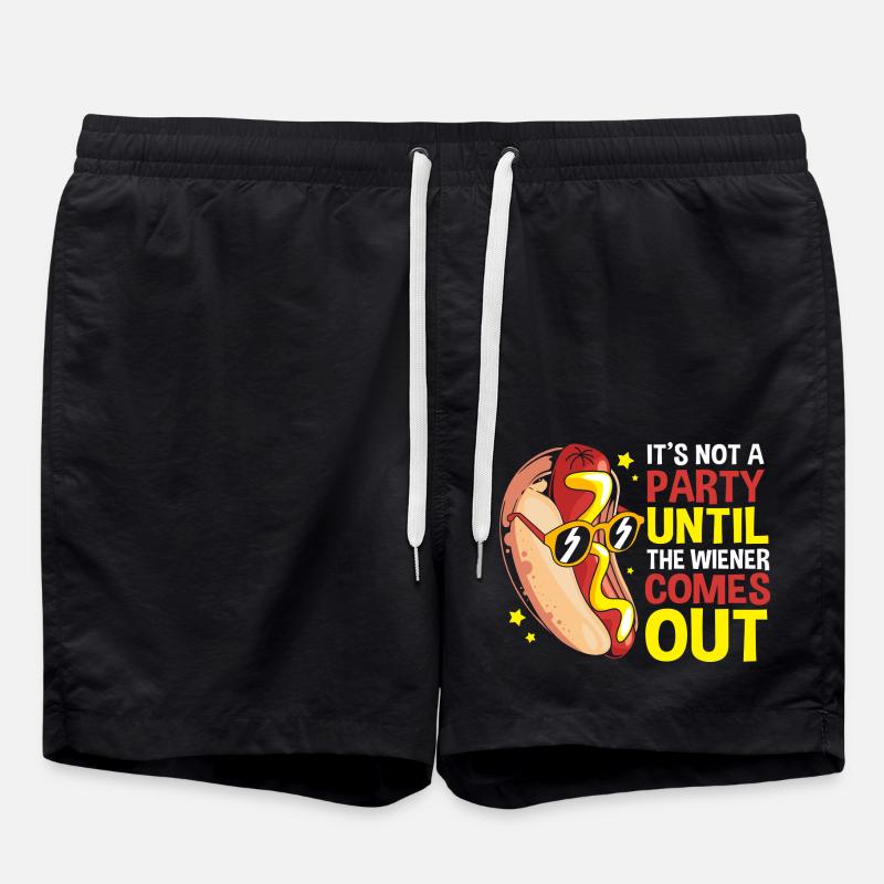 Hot Dog Snack - Swim Trunks - black