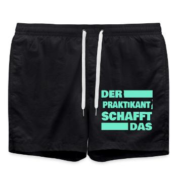 Trainee - Swim Trunks - black - Front - AI Model Male 185 light (185cm)