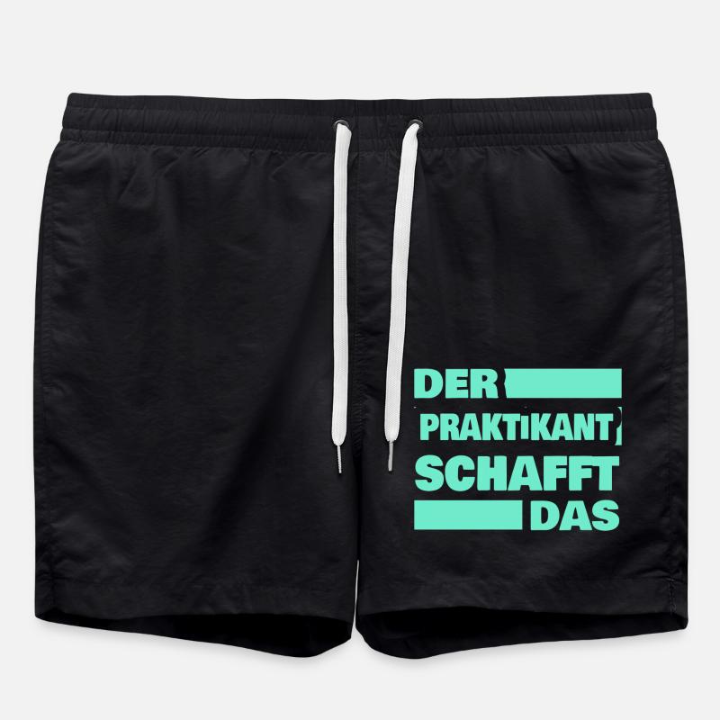 Praktikant - Badeshorts - Schwarz