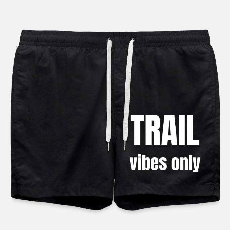 Für Wanderer nur der Pfad - Badeshorts - Schwarz