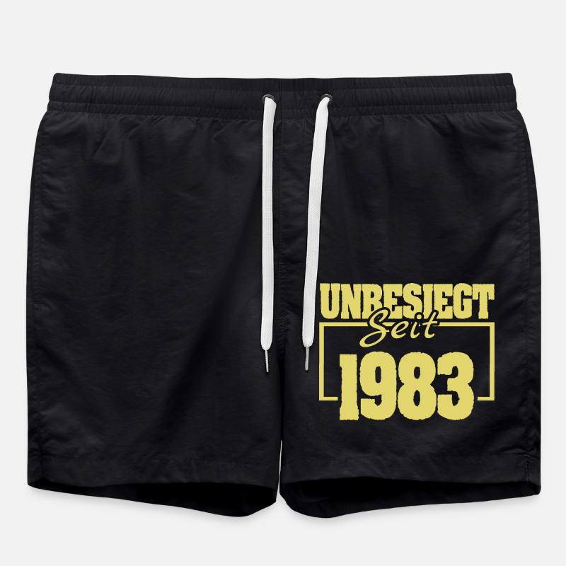 Invaincu en 1983 - Short de bain - noir