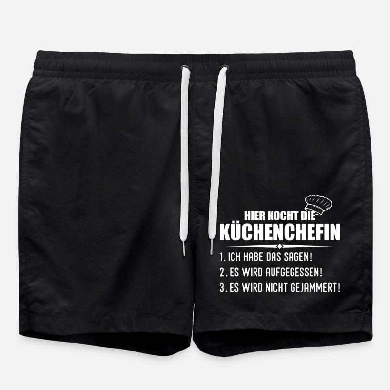 Cuisiner drôle cuisinier chef cadeau - Short de bain - noir