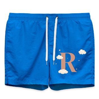 Lettre r nuages étoiles - Short de bain - cobalt blue - Devant