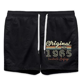 Original 1965 Vintage 1965 Birthday Retro 1965 - Swim Trunks - black - Front - AI Model Male 185 light (185cm)