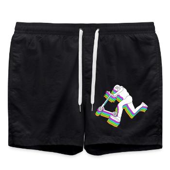 Trottinette Roller - Short de bain - noir - Devant - AI Model Male 185 light (185cm)