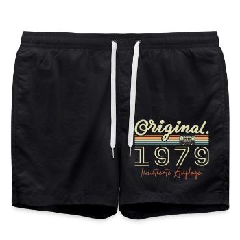 Original 1979 Millésime 1979 Anniversaire Rétro 1979 - Short de bain - noir - Devant - AI Model Male 185 light (185cm)